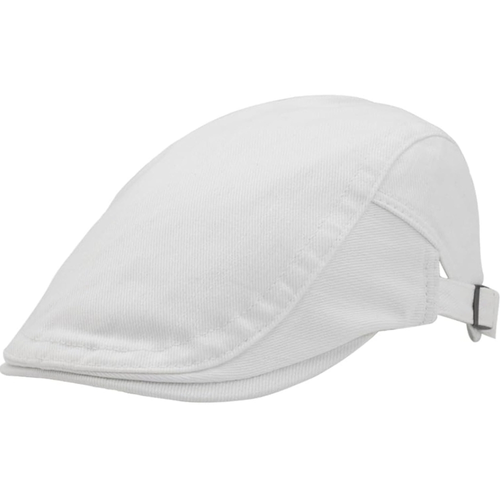 Men's Light Gray Flat Cap